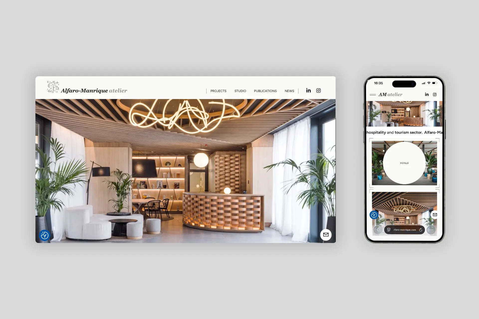 Web Alfaro-Manrique Atelier de arquitectura. Home